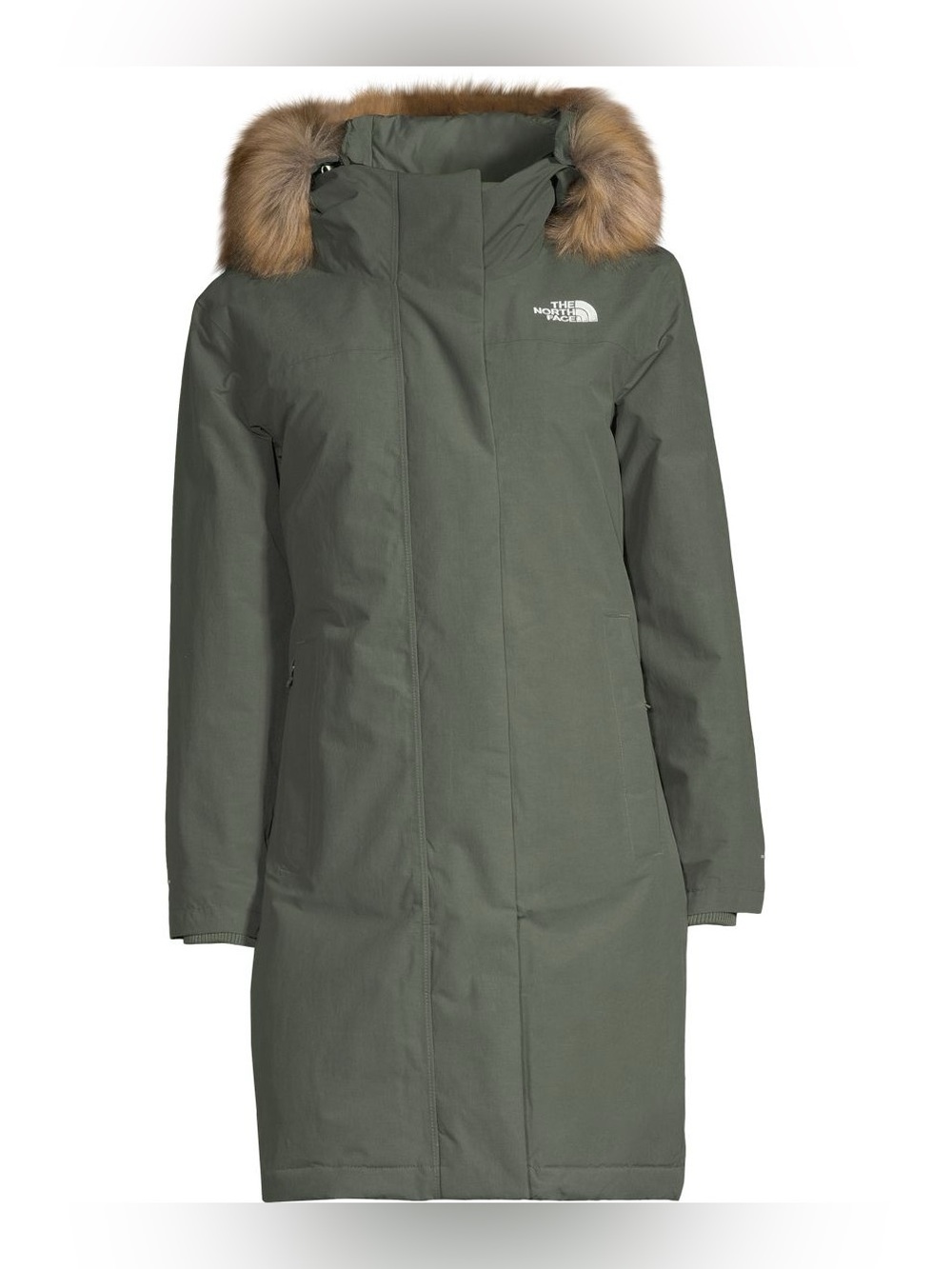 North Face Artic Parka In Olive Green